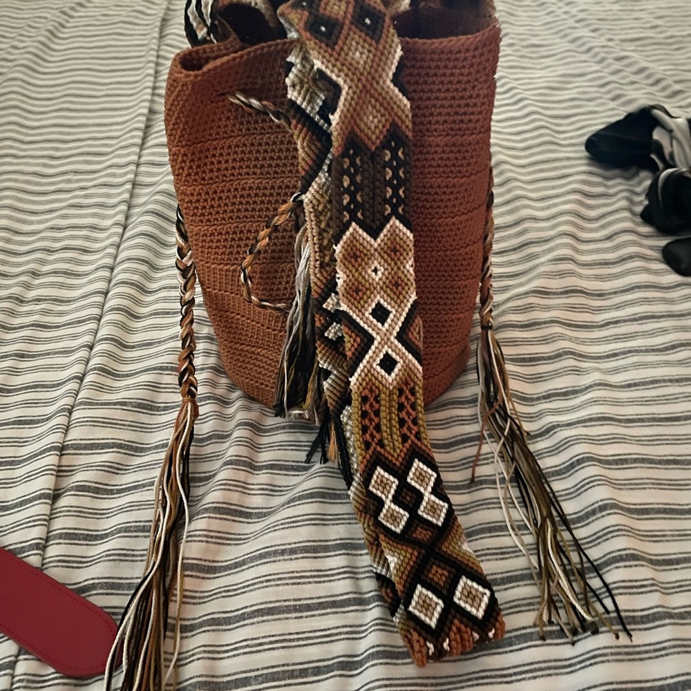 Drawstring Mexican bag - Picture 2 of 3